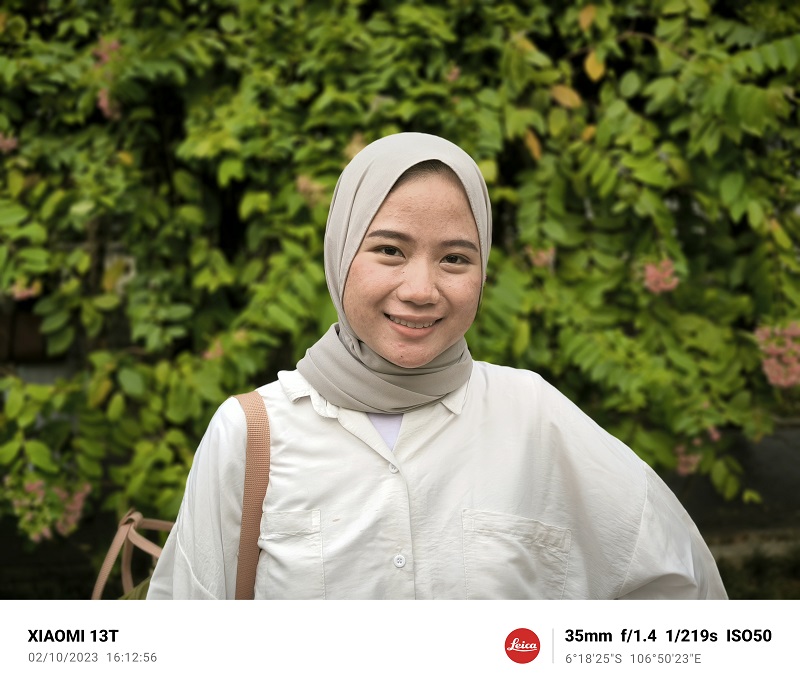 Hasil foto Portrait di Xiaomi 13T