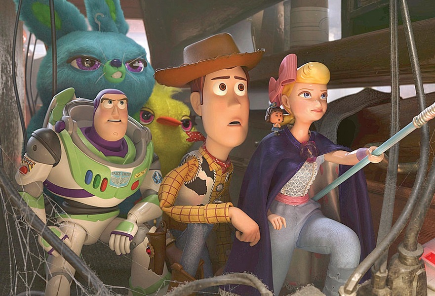 Ini adalah gambar dari para karakter di Toy Story 4