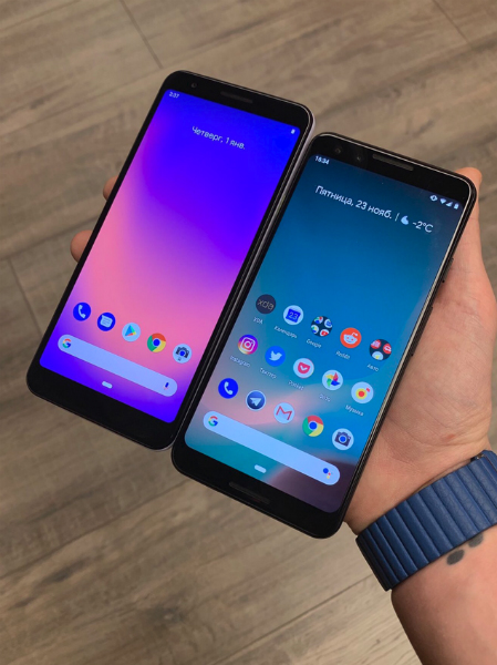 Pixel 3 Lite (kiri) dan Pixel 3 (kanan) (PhoneArena)