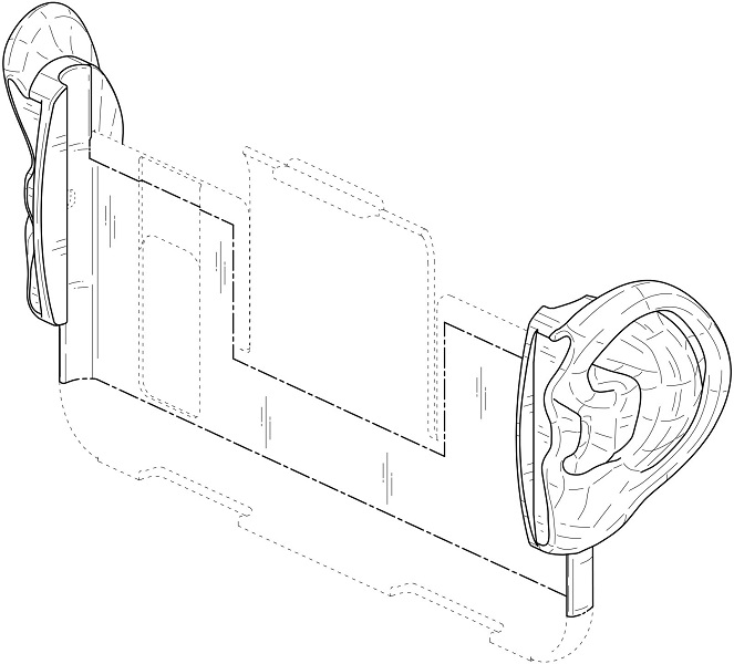 Ini adalah gambar paten untuk casing smartphone Samsung 