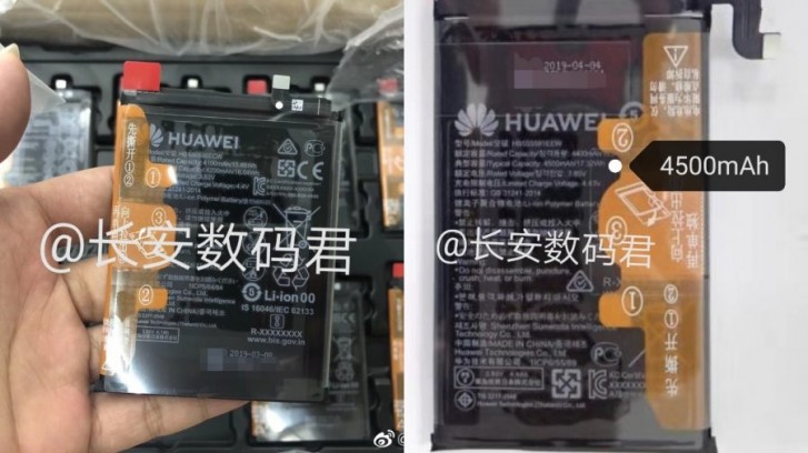 Ini adalah gambar dari baterai yang akan dibekali di Huawei Mate 30 dan Mate 30 Pro
