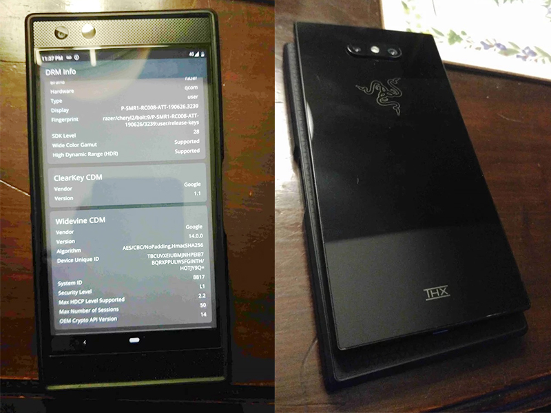Ini adalah gambar versi terbaru dari Razer Phone 2