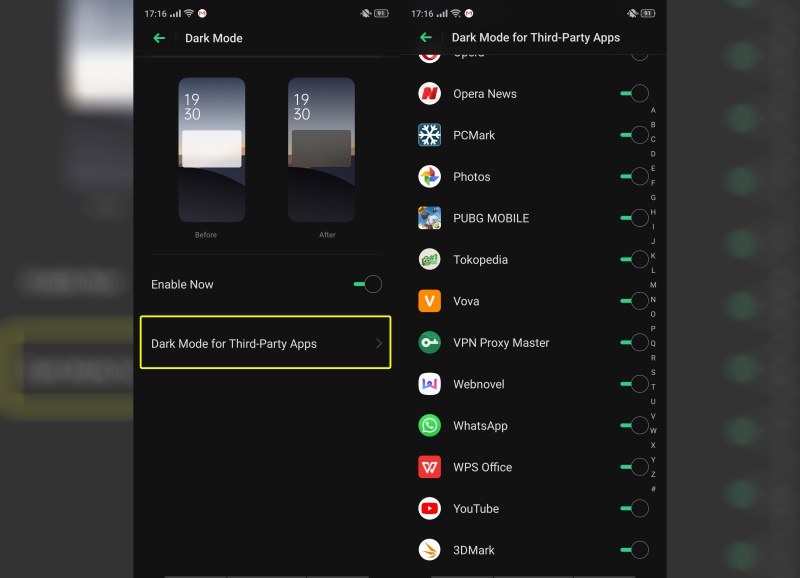 Cara Aktifkan Dark Mode Whatsapp Di Coloros 6