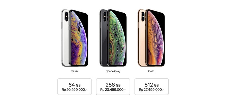 Harga iPhone  XS  iPhone  XS  Max  dan iPhone  XR di Indonesia