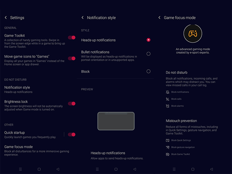 Tampilan menu pada aplikasi Games di perangkat OPPO Reno7 Z 5G