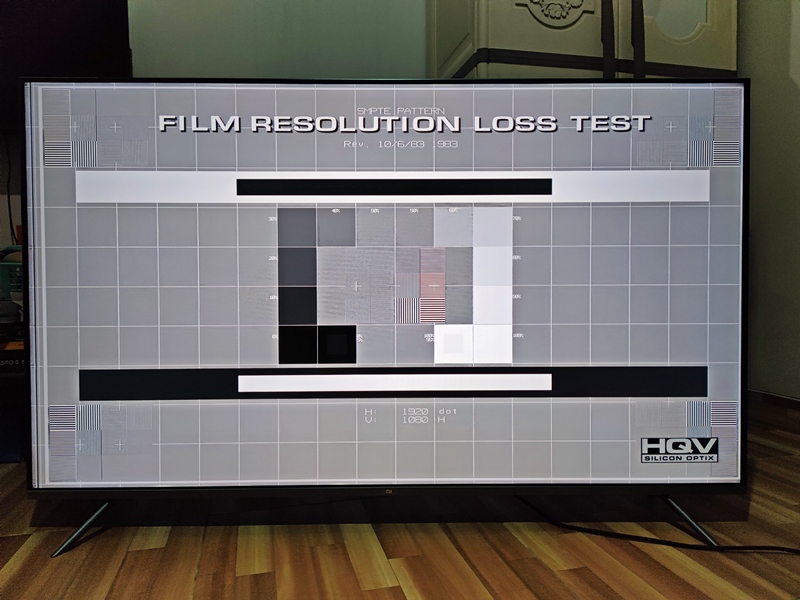Film Resolution Loss test