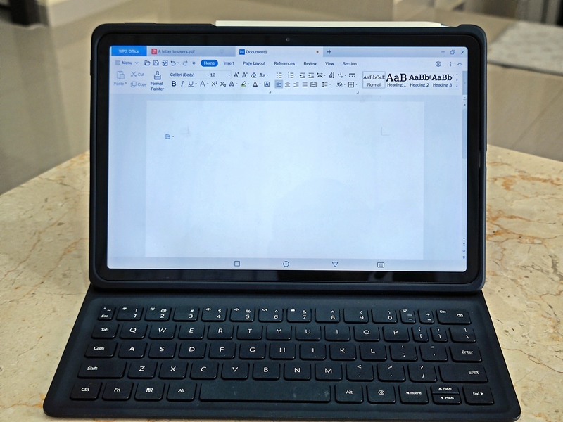 Huawei MatePad 11 menawarkan pengalaman aplikasi Office seperti laptop