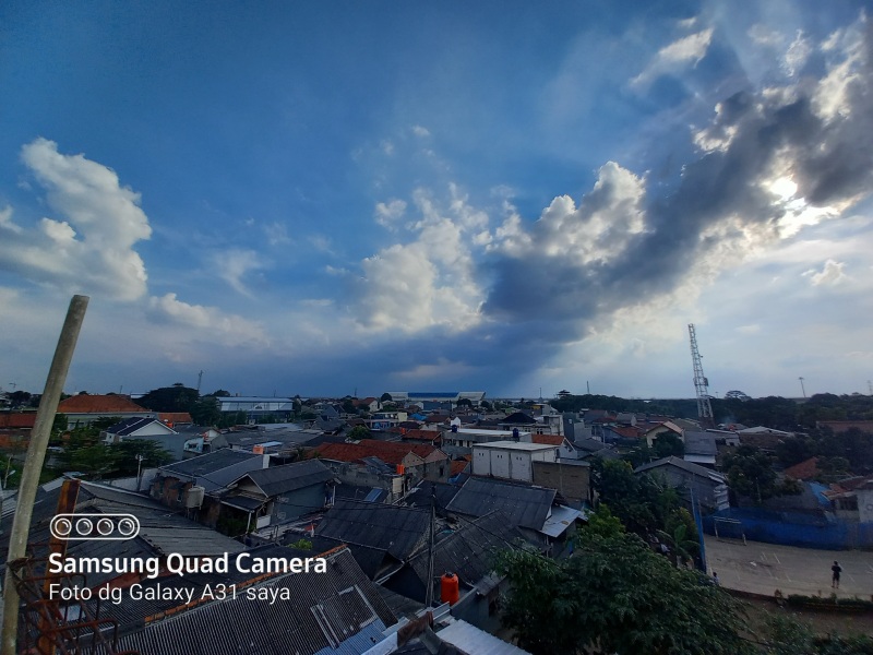 Hasil foto Ultra Wide Galaxy A31