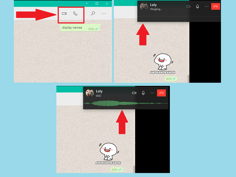 Cara lakukan panggilan suara di WhatsApp Desktop