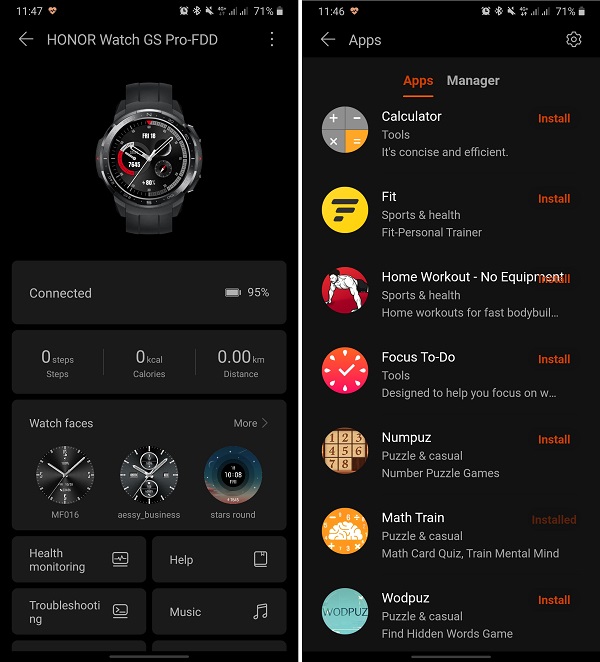 Honor Watch GS Pro dapat menggunakan aplikasi pihak ketiga