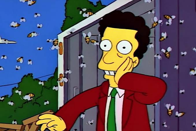 serangan lebah pembunuh di The Simpsons