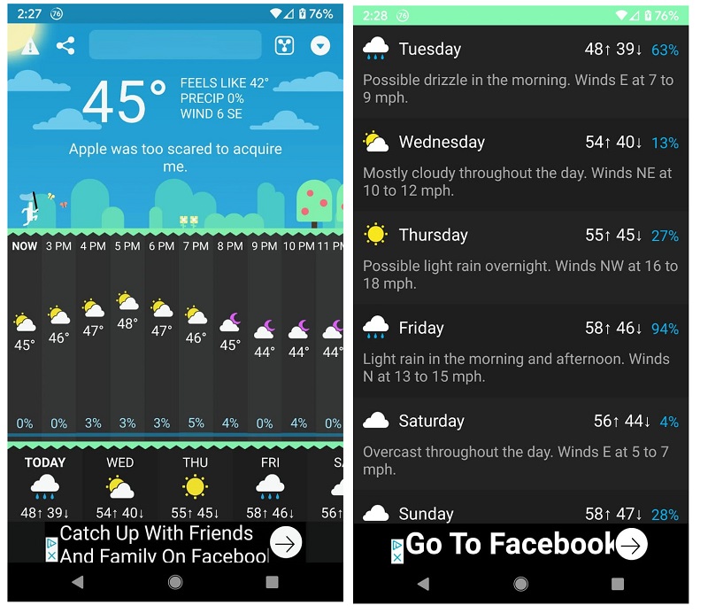 tampilan aplikasi Carrot