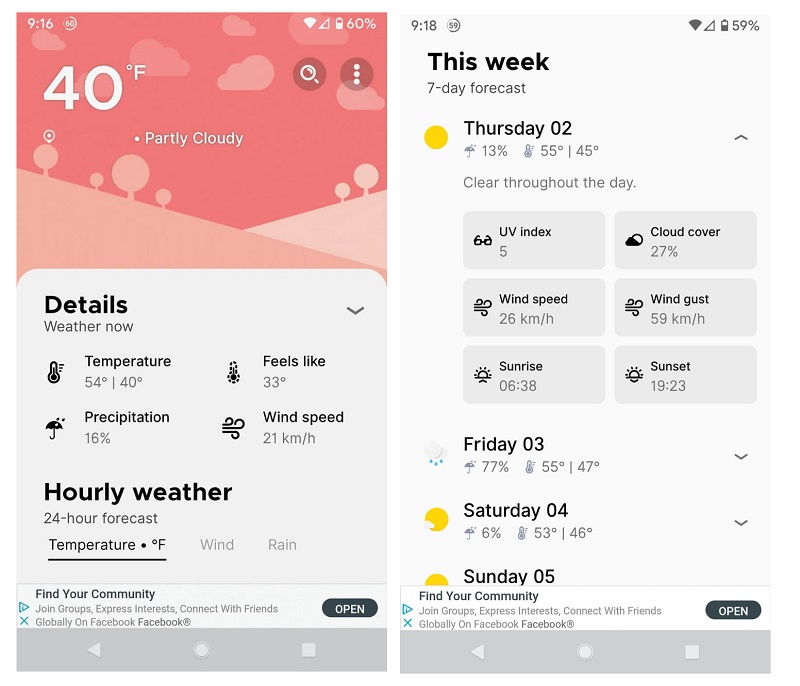 tampilan aplikasi Overdrop