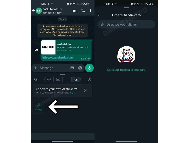 WhatsApp Uji Fitur Baru Stiker Buatan AI