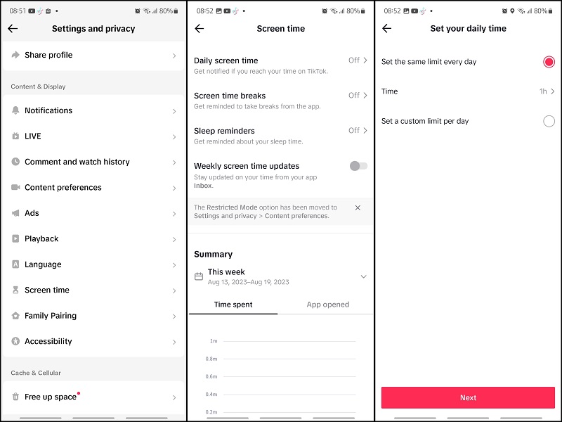 Cara atur screen time di TikTok