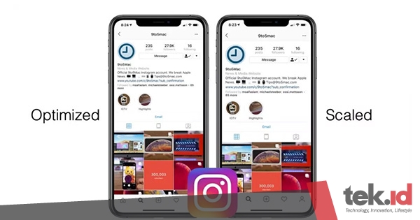 Tampilan Instagram di iPhone XS Max dan XR jadi kurang rapi