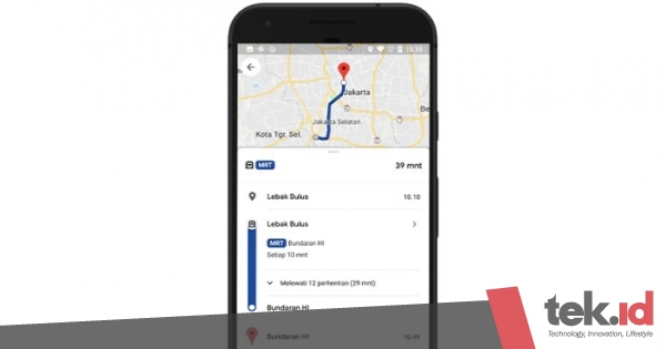 lokasi aneh di google maps indonesia Kini bisa cek jadwal MRT Jakarta di Google Maps 