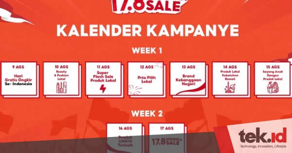 Note!  List of promos at Shopee 17.8 Merdeka Sale