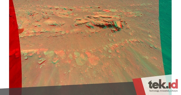 Ingenuity’s 3D rock image captured on Mars