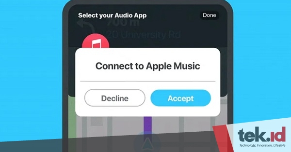 Apple Music Kini Terintegrasi Dengan Waze