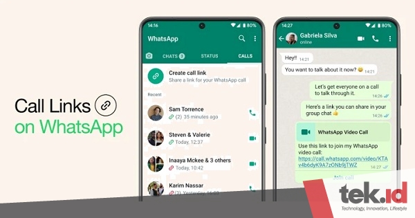 WhatsApp bisa bagikan tautan untuk panggilan audio dan video