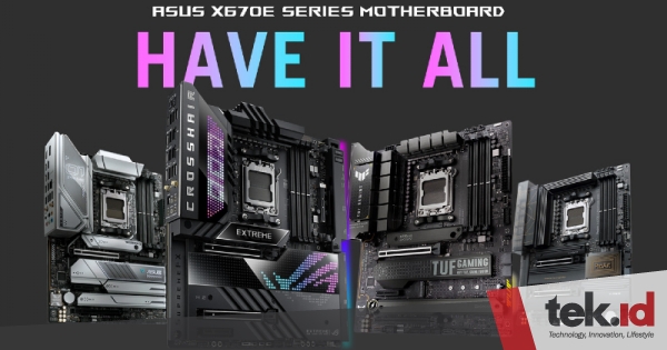 ASUS boyong 4 motherboard untuk AMD Ryzen 7000 series