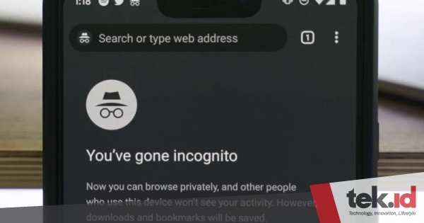 Mode Incognito di Chrome tidak 100% aman